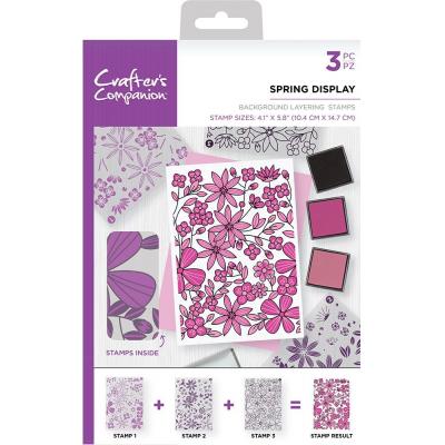 Crafter's Companion Clear Stamps Layer - Spring Display